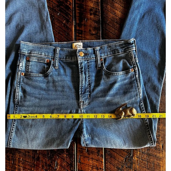 J Crew Certified Factory  Vintage Straight High Rise Womens Denim Blue Jeans 30 - Picture 4 of 11